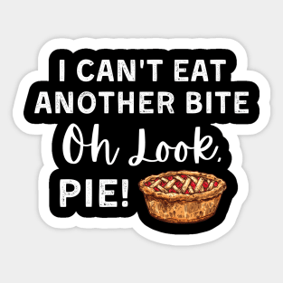 Funny Family Thanksgiving Pie Fun Friendsgiving Sticker